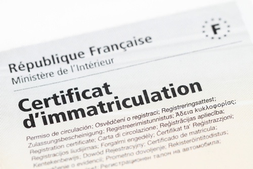 Immatriculation d'une voiture